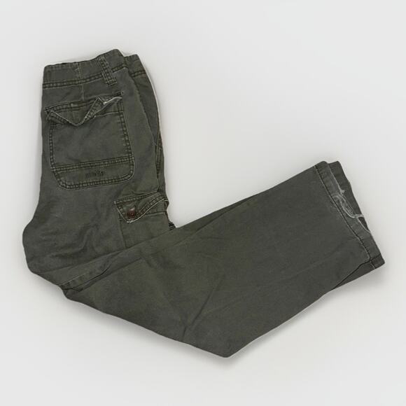 Vintage Iron Utility Cargo Pants Olive Green 28x30 Workwear Carpenter Y2K - Picture 5 of 7